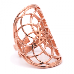 Seed of life - Kobberforgylt messing ring