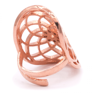 Seed of life - Kobberforgylt messing ring
