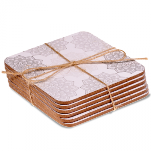 Mandala - Grå - Bordbrikker