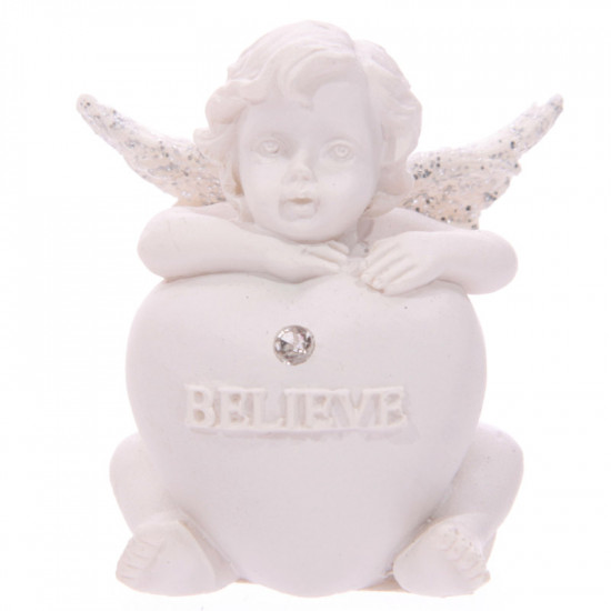 Cherub engel med hjerte - Believe