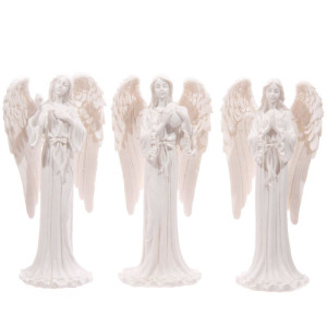White Standing Angel  - 20cm