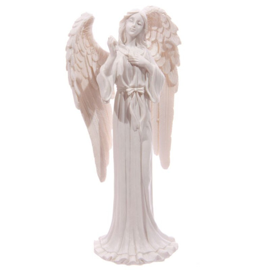 White Standing Angel  - 20cm