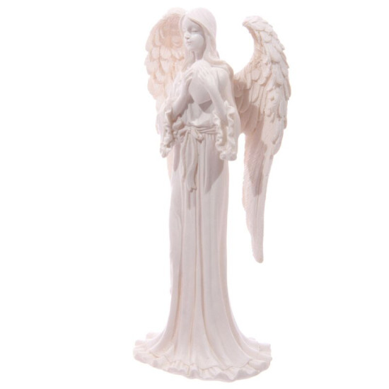 White Standing Angel  - 20cm