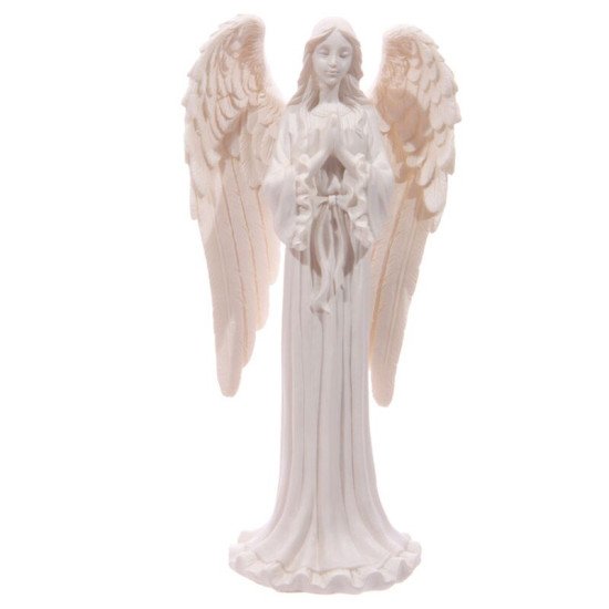 White Standing Angel  - 20cm