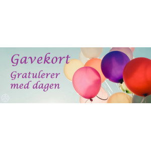 Gavekort - Bursdag - 500,- Gavekort - Bursdag - 500,-