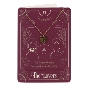 Kort med halskjede - The Lovers Tarot 