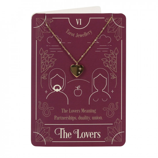 Kort med halskjede - The Lovers Tarot 