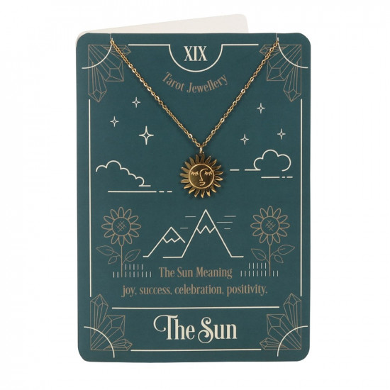 Kort med halskjede - The Sun Tarot 