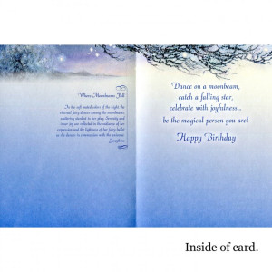 Birthday - Where Moonbeams Fall  - Kort