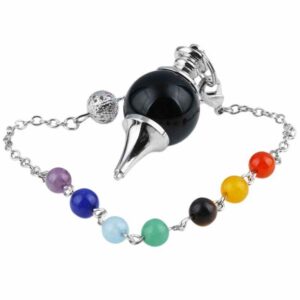 SUNYIK-7-Chakra-Beads-Healing-Reiki-Dowsing-Divination-Gem-Stone-Crystal-Stone-Point-Pendulum