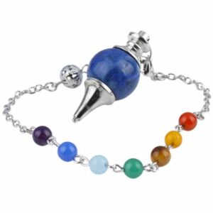SUNYIK-7-Chakra-Beads-Healing-Reiki-Dowsing-Divination-Gem-Stone-Crystal-Stone-Point-Pendulum