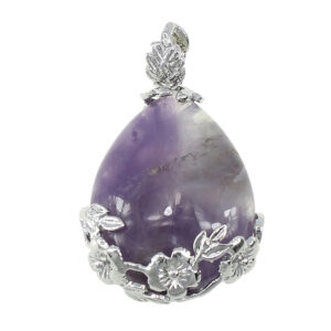 Wholesale-Natural-Crystal-Stone-Quartz-Pendant-Semi-precious-Water-Drop-Bead-Natural-Red-Pendant-women-Necklaces