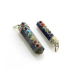 Lapis lazuli Pencil Point Pendant for the Chakras balance (002)