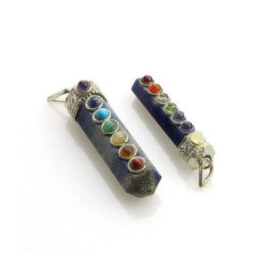 Lapis lazuli Pencil Point Pendant for the Chakras balance (002)