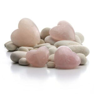 Rose quartz heart 6cm (002)