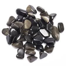 Golden sheen obsidian