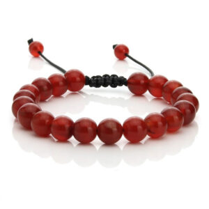 Adjustable carnelian agate bracelet (002)