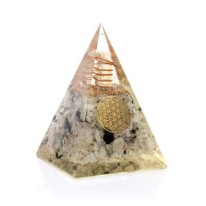 Orgonite pyramid with flower of life and moonstone_02 (002)