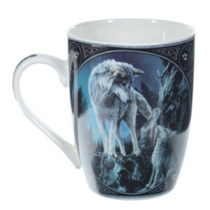 Lisa Parker Guidance Wolf Design Porcelain Mug_04