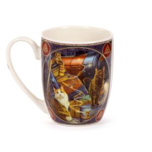 Lisa Parker Witchwood Express Cats Porcelain Mug_06