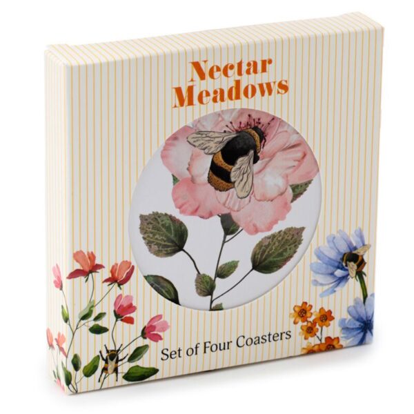 Nectar Meadows Set of 4 Cork Coasters_01 Nectar Meadows Set of 4 Cork Coasters_01