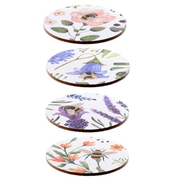Nectar Meadows Set of 4 Cork Coasters_02 Nectar Meadows Set of 4 Cork Coasters_02