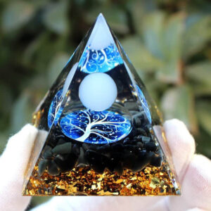 Orgone Svart Obsidian - Tree of Life